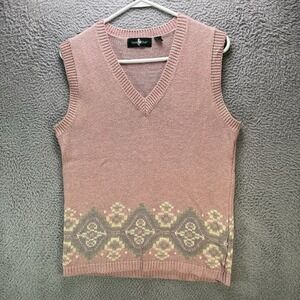 Vintage Hunt Club Sweater Vest Adult Small Easter Linen Blend Cottagecore